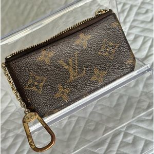 Authentic LV monogram key chain coin pouch.